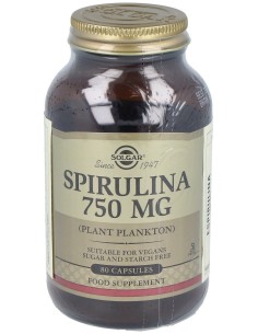 Spirulina Vegetarian 750Mg. 80Cap.
