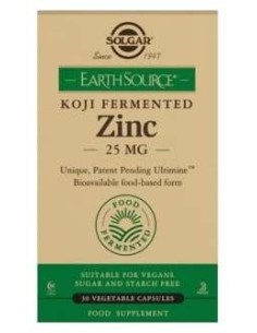 Earth Source Koji Zinc 25Mg. 30Cap.Veg.