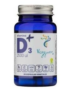 Veggunn Vitamina D3 2500Ui Plus 30 Cápsulas