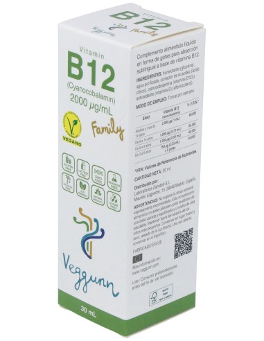 Veggunn Vitamina B12 Family 30Ml