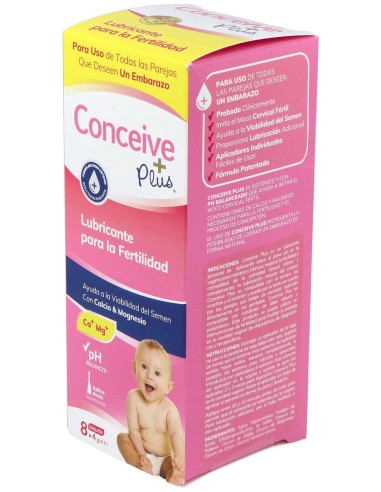 Lubricante Conceive Plus 8 Aplicadores Unidosi