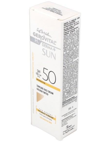 Gerovital Crema Solar Spf50 Tono Dorado 50Ml.