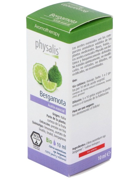 Physalis Aceite Esencial De Bergamota Bio 10Ml
