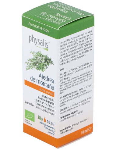 Physalis Aceite Esencial De Ajedrea Bio 10Ml