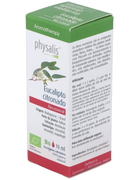 Physalis Aceite Esencial De Eucalipto Citronado Bio 10Ml