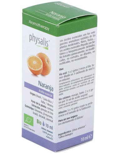 Physalis Aceite Esencial De Naranja Bio 10Ml