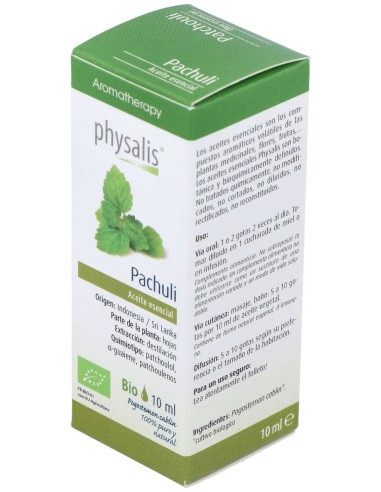 Esencia Pachuli 10Ml. Bio