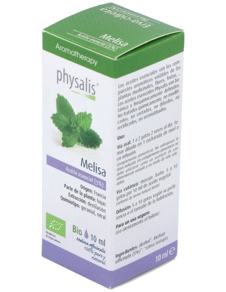 Physalis Aceite Esencial De Melisa Bio 10Ml