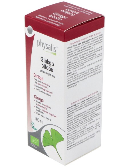 Physalis Ginkgo Biloba Extracto Hidroalcoholico Bio 100Ml