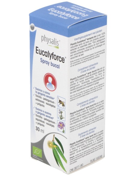 Physalis Eucalyforce Spray Bucal Bio 30Ml