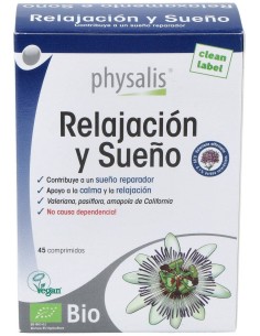 Physalis Relajación Y Sueño Bio 45 Comprimidos