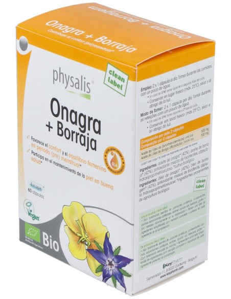 Physalis Onagra Y Borraja 60Caps