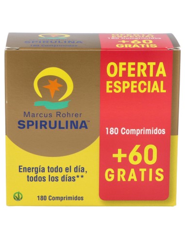 Marcus Rohrer Spirulina 180 Comprimidos