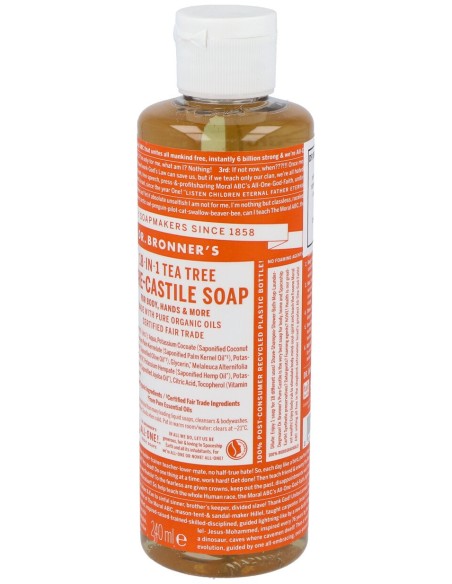 Dr. Bronner'S Jabón Líquido Árbol Del Té Bio 240Ml