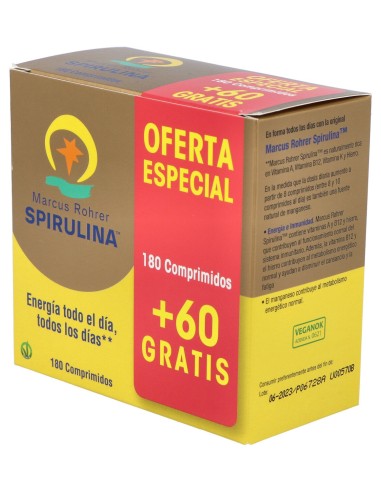 Marcus Rohrer Spirulina 180 Comprimidos