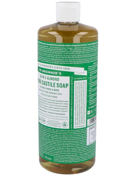 Dr. Bronner'S Jabón Líquido Almendras Bio 945Ml
