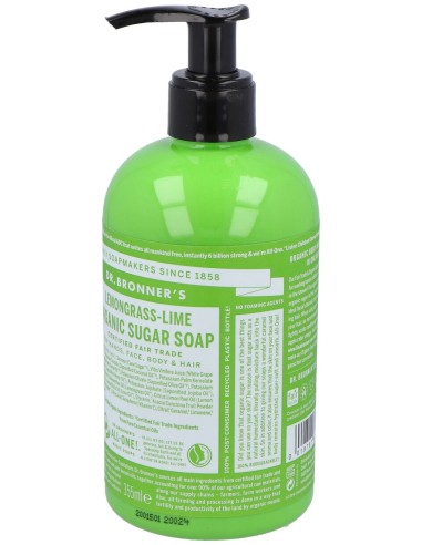 Jabon De Azucar Lemongrass-Lima 355Ml.