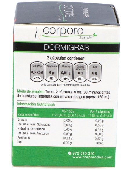 Corpore Diet Dormigras 60 Cáps