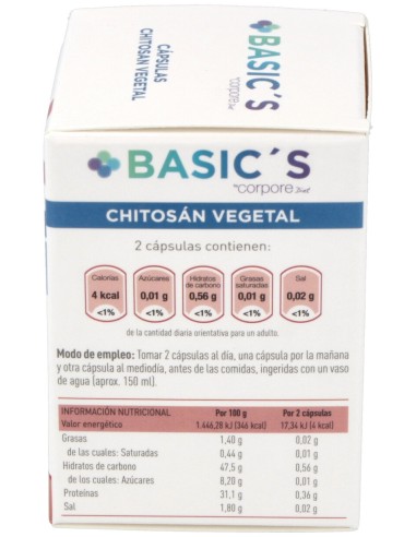 Corpore Basic'S Chitosan Vegetal 30Cáps