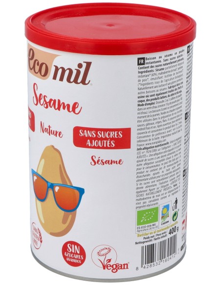 Ecomil Leche De Sesamo En Polvo 400Gr Bio