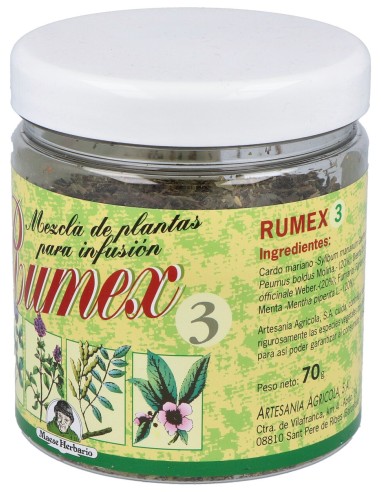 Artesania Agricola Rumex 3 Hepático 70G