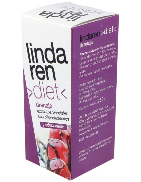 Lindaren Drenaje (Control De Peso) Jarabe 250Ml.