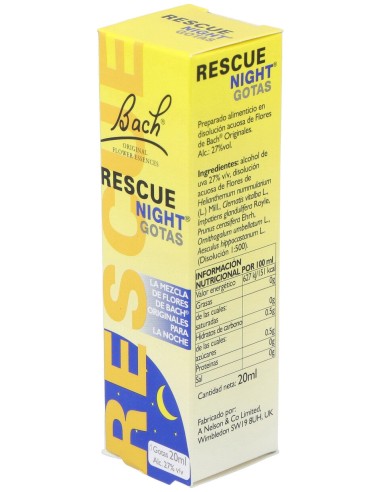 Rescue Night Gotas 20Ml. Flores Bach