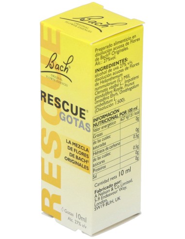 Rescue Remedy Gotas 10Ml. Flores Bach