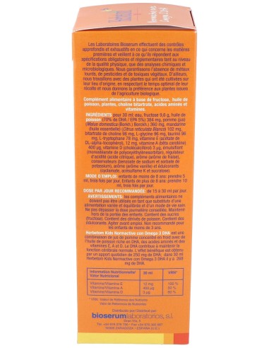 Herbetom Kids Normactive Con Omega 3Dha 250Ml.