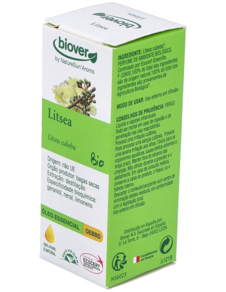 Biover Aceite Esencial Litsea Cubeba Litsea Bio 10Ml