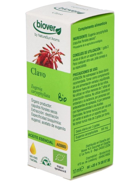 Clavo Oleo Esencial Bio 10Ml.