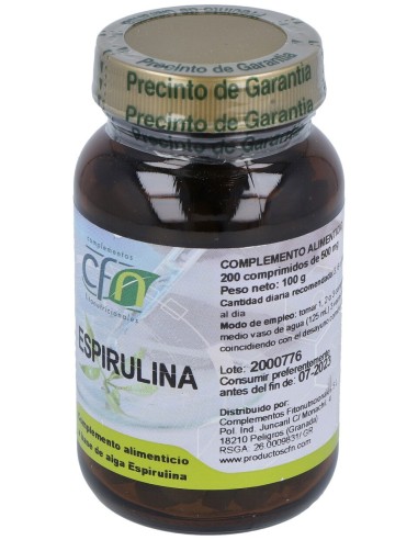 Espirulina 400Mg. 200Comp.