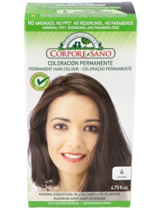 Corpore Sano Tinte Permanente Nº 4 Castaño140Ml
