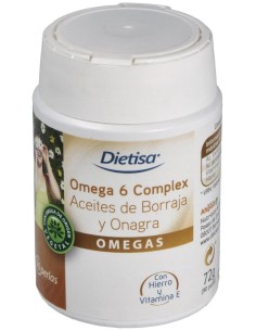 Dietisa Omega 6 Complex Aceite De Borraja Y Onagra 90 Perlas