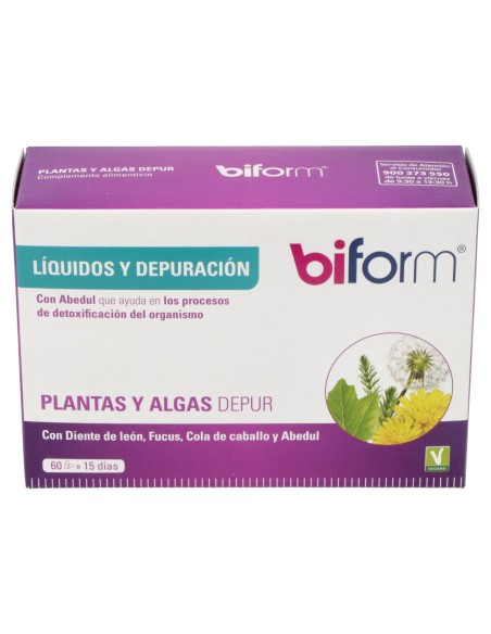 Biform Plantas Y Algas Drenante 60Cáps