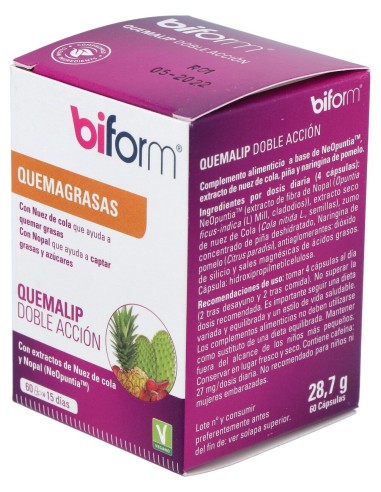 Biform Quemalip Doble Acción 60Cáps