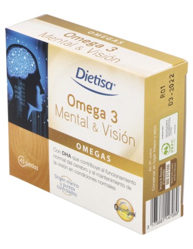 Dietisa Omega 3 Mental & Visión 45 Perlas