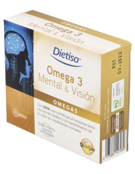 Dietisa Omega 3 Mental & Visión 45 Perlas