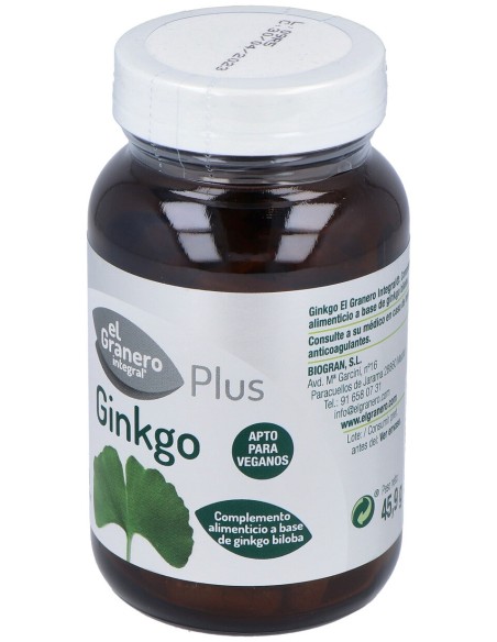 El Granero Integral Ginkgo Biloba 600Mg 90 Cáps