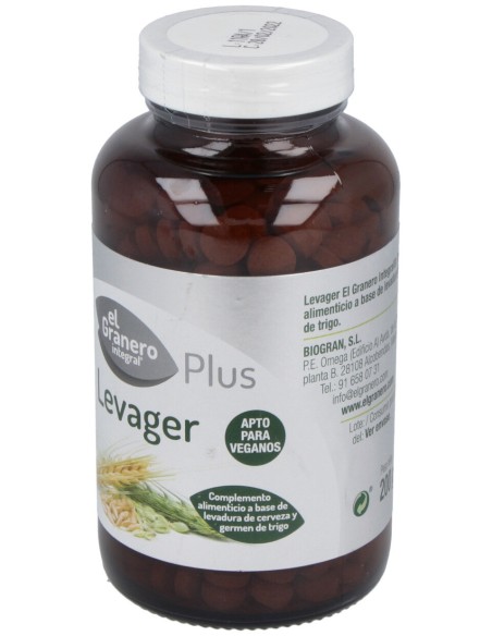 Levager Lev.Cerveza Y Germen Trigo 500Comp.