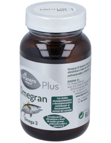 Granero Integral Omegan Omega3 Plus 90Perlas