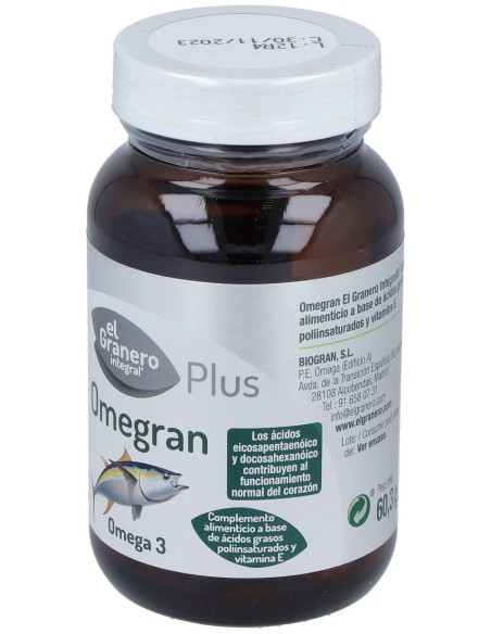 Granero Integral Omegan Omega3 Plus 90Perlas