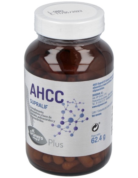 Granero Integral Ahcc Supralif 565Mg 120Caps