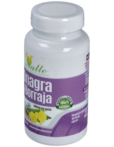El Valle Onagra Borraja Vitamina E 120Caps