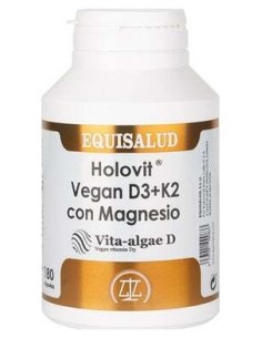 Holovit Vegan D3+K2 Con Magnesio 180Cap.