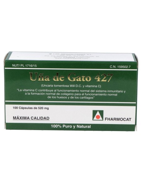Fharmocat Uña De Gato 427 100Cáps