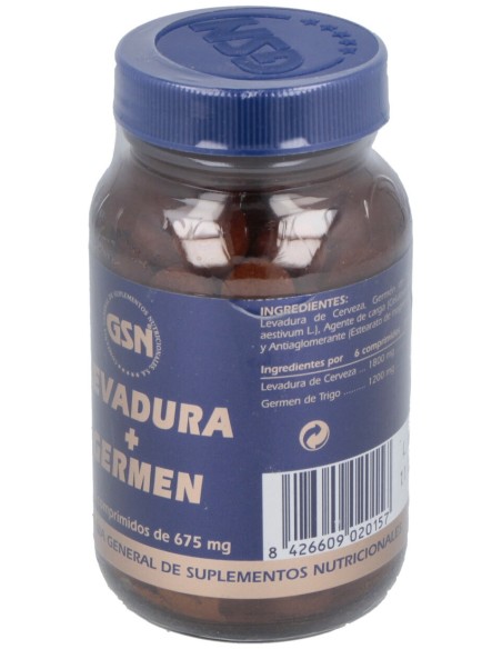 Gsn Levadura Cerveza + Germen Trigo 150Comp
