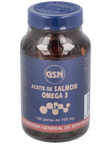 Salmon+Omega 3+Vit.E 180Perlas 500 Mg.