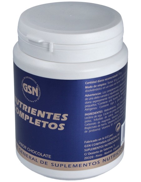 Nutrientes Completos Sabor Chocolate 450Gr