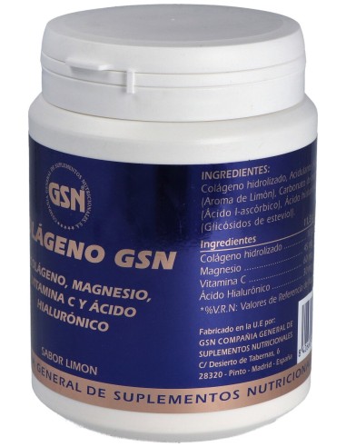 Colageno Gsn Con Acido Hialuronico Limon 340Gr.